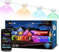 Lepro E1 AI Permanent Outdoor Lights APP Control, 100ft RGB+IC Smart Christmas Lights with 60 Warm/Cool White LED, Alexa Google Enabled Eaves Lights, AI Generated Lighting LLM, NO Remote, 2.4 GHz WiFi