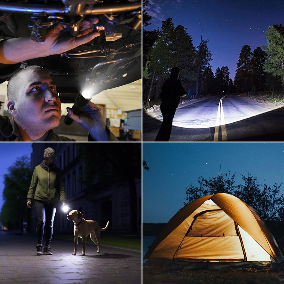 LE Tactical Flashlight, Super Bright Pocket Flashlight, Waterproof XPE LED Flashlight with 3 Light Modes, Portable Zoomable LED Torch Light for Camping, Running, Reading, Hiking, AAA Battery Included