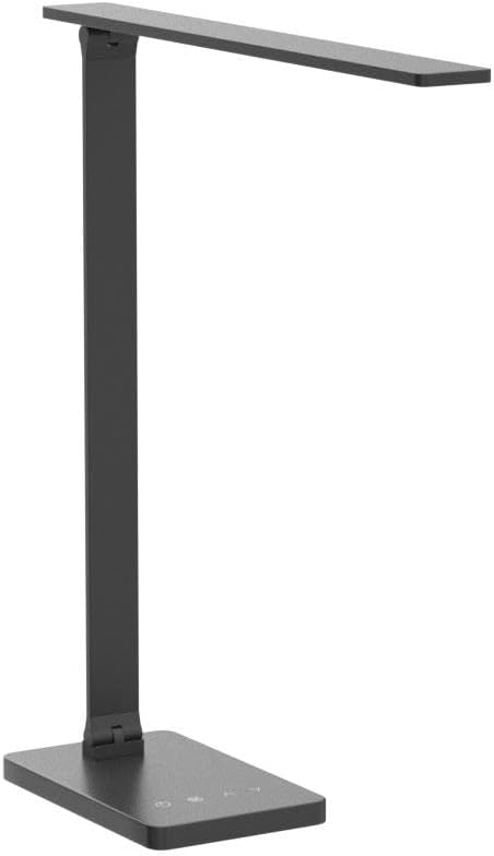 Lepro LED Desk Lamp, Adjustable Eye-Caring Desk Light, 3 Color Modes with 5 Brightness Levels Table Lamp, Touch Control with Memory Function, 9W Dimmable Office Lamp for Office, Home, Reading, Studying, Working, Black