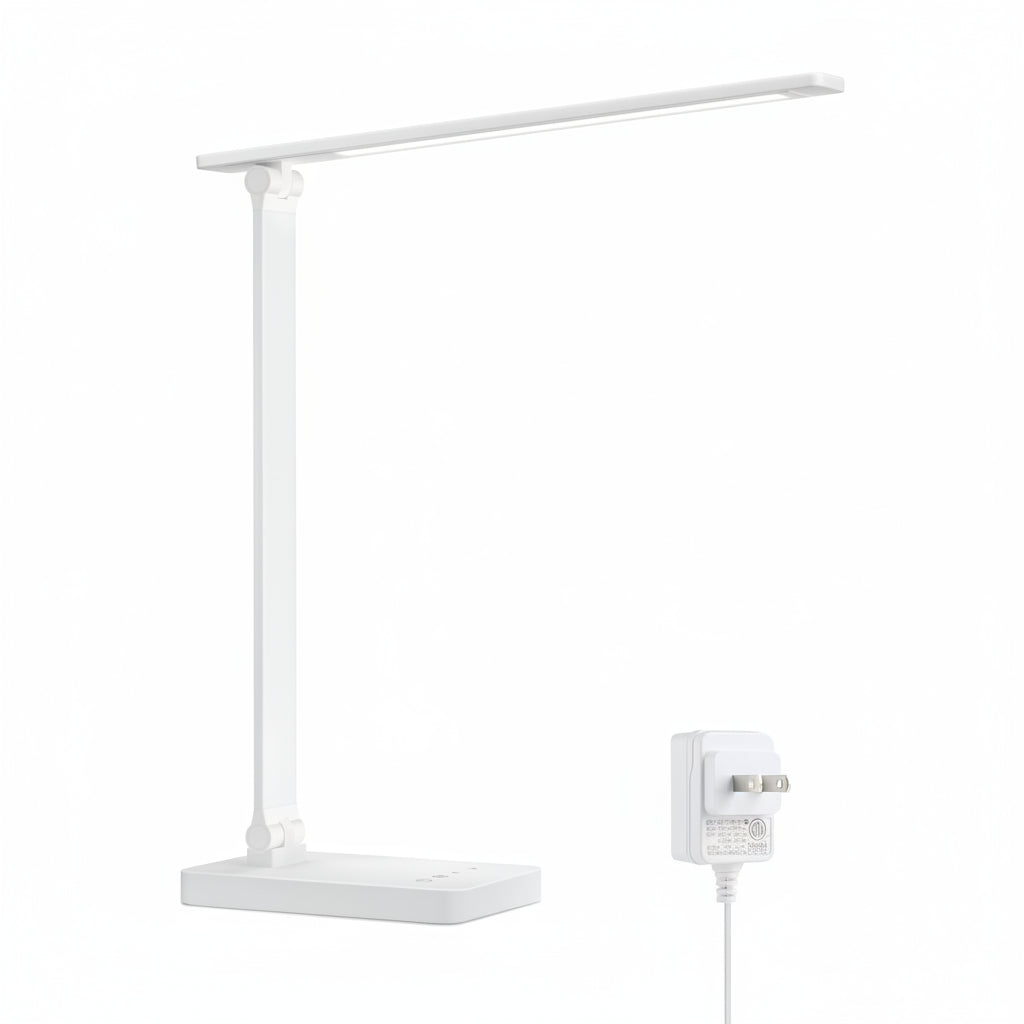 Lepro LED Desk Lamp, Adjustable Eye-Caring Desk Light, 3 Color Modes with 5 Brightness Levels Table Lamp, Touch Control with Memory Function, 9W Dimmable Office Lamp for Office, Home, Reading, Studying, Working, White