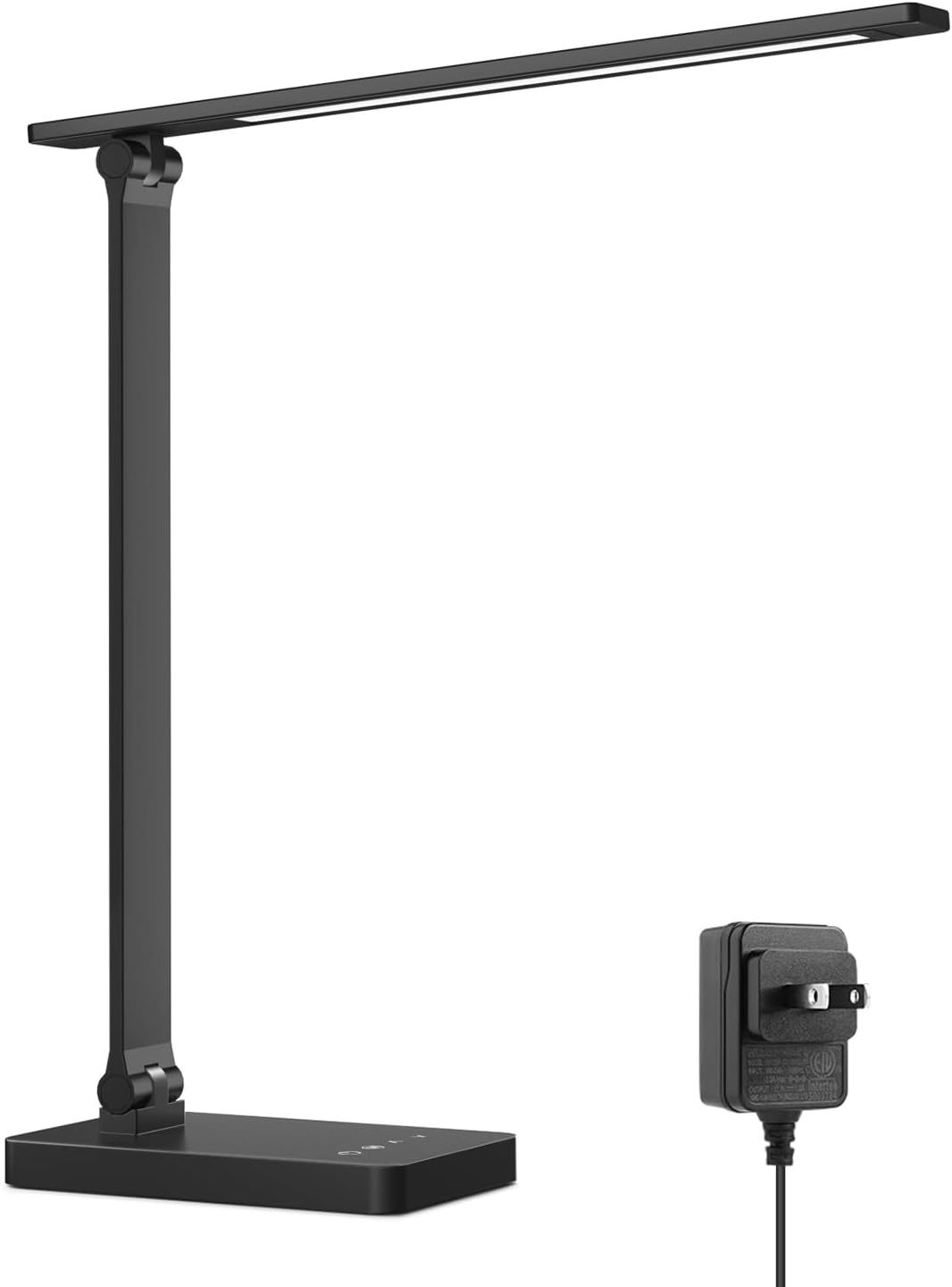 Lepro LED Desk Lamp, Adjustable Eye-Caring Desk Light, 3 Color Modes with 5 Brightness Levels Table Lamp, Touch Control with Memory Function, 9W Dimmable Office Lamp for Office, Home, Reading, Studying, Working, Black