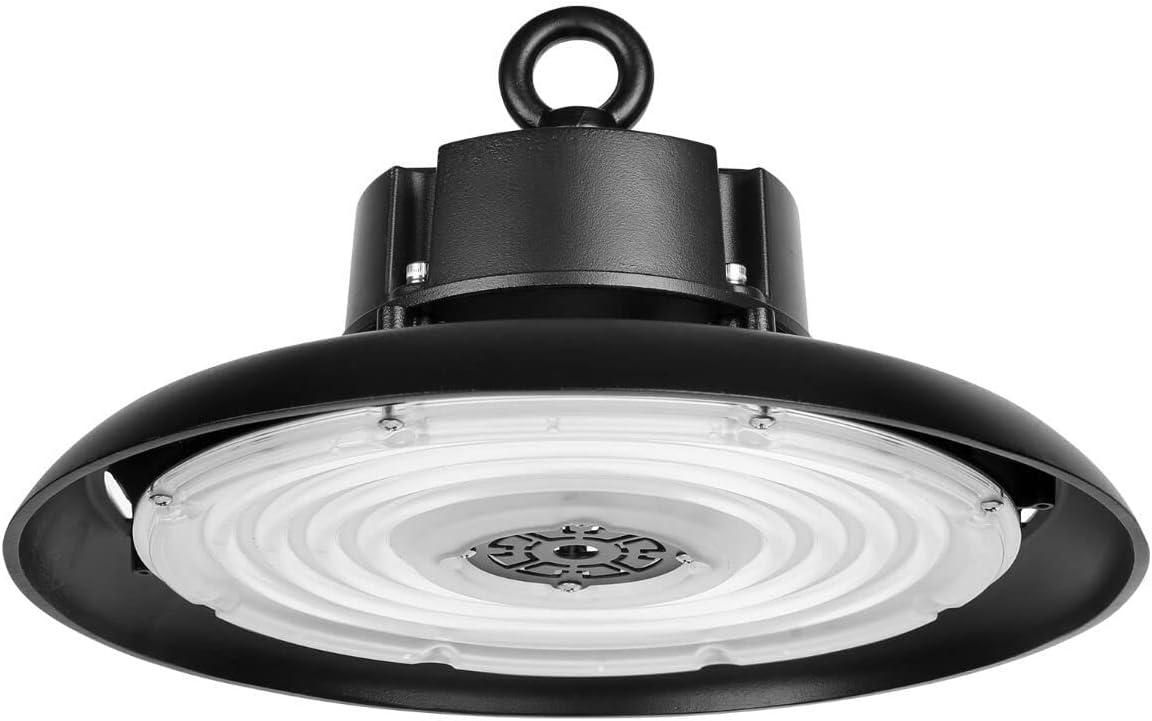 100W UFO Lepro High Bay Light, 14500LM Neutral White 5000K Dimmable for Warehouse, Workshop,Factory & Garage, 250W Metal Halide Equivalent, DLC/UL Listed