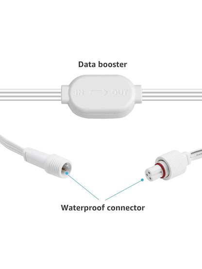 EE1 Permanent Lights Accessories Only, 10ft Extension Cable for EE1 Permanent Outdoor Lights(Not Compatible with E1), Extension Cord with Built-in Data Booster