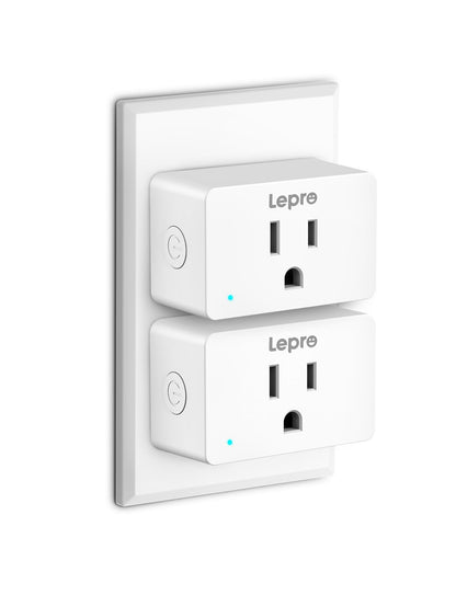 Lepro Smart Plug Mini 15A, Smart Home Wi-Fi Outlet Works with Alexa & Google Home, Schedule & Timer, Group Control, 2.4GHz WiFi Only, No Hub Required, ETL & FCC Certified, 4 Packs
