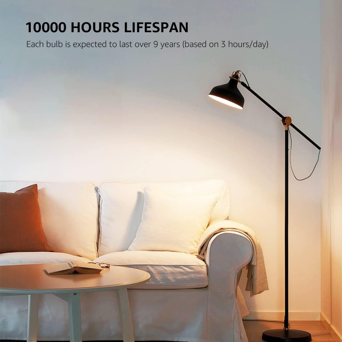 LE LED Light Bulb, 15W A19 E26 LED Bulb 100W Equivalent, Non-dimmable 1500lm Warm White Light Bulb, 6 Packs