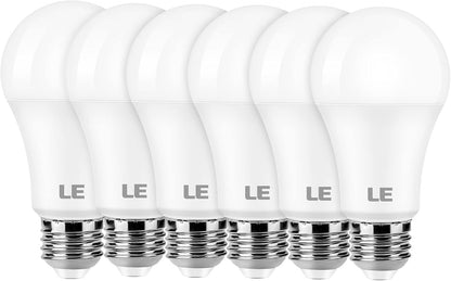 LE LED Light Bulb, 15W A19 E26 LED Bulb 100W Equivalent, Non-dimmable 1500lm Warm White Light Bulb, 6 Packs
