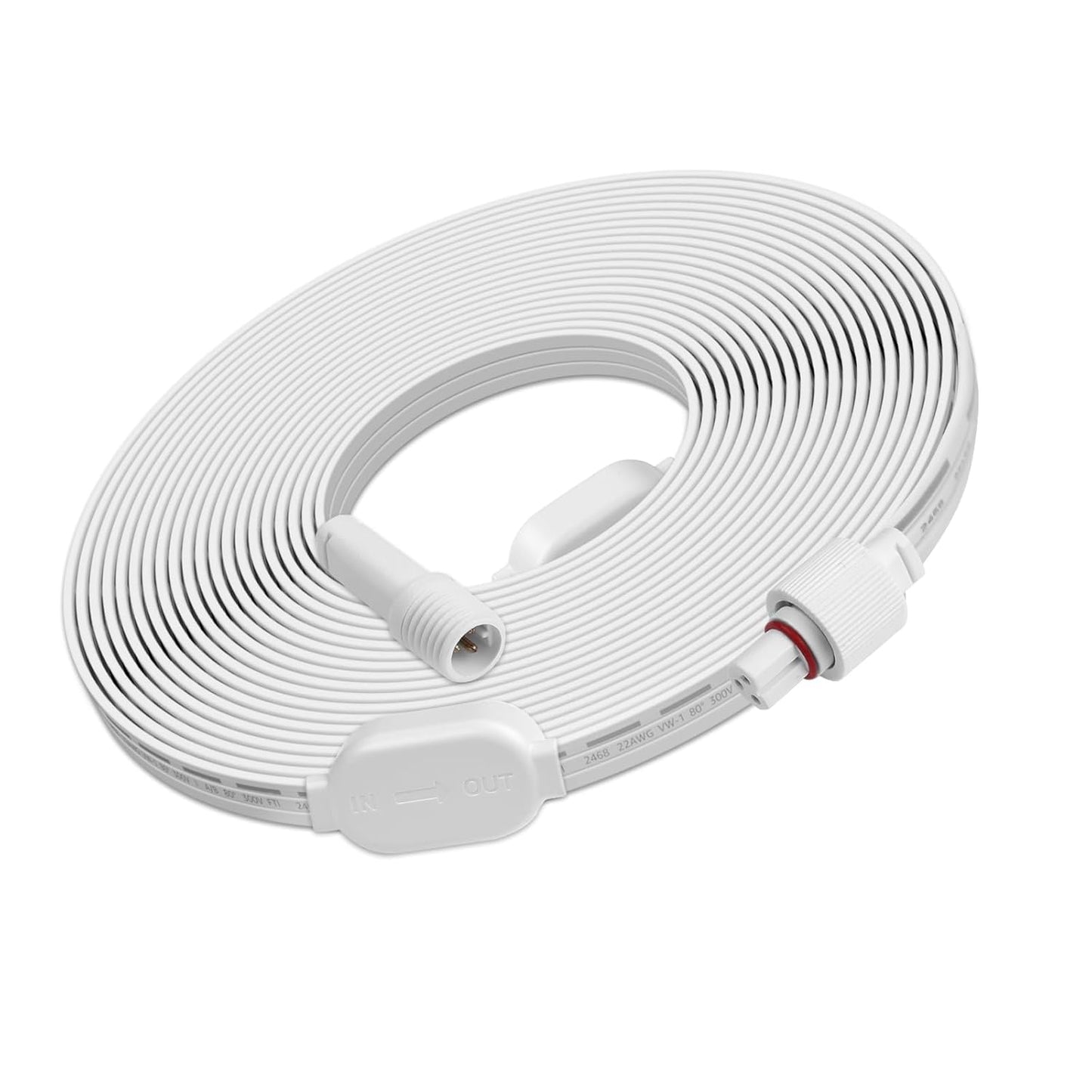 EE1 Permanent Lights Accessories Only, 10ft Extension Cable for EE1 Permanent Outdoor Lights(Not Compatible with E1), Extension Cord with Built-in Data Booster