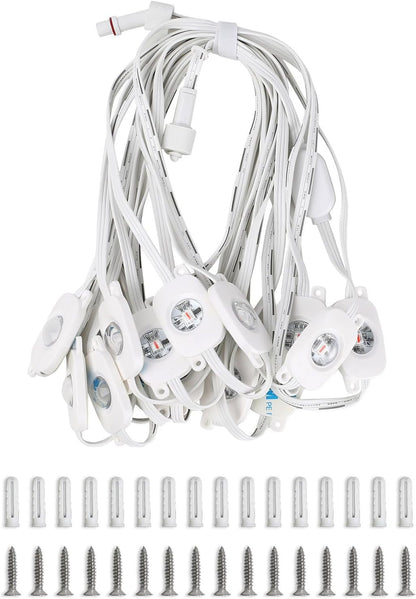 EE1 Permanent Lights Accessories Only, 25ft EE1 Permanent Outdoor Lights Single Strand Without Adapter and in-line Controller