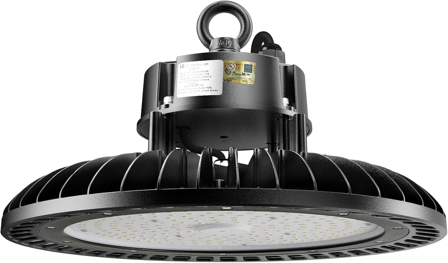 100W UFO High Bay LED Light, 13000 LM Dimmable for Warehouse, Workshop,Factory & Garage, 300W Metal Halide Equivalent, UL Listed | Limited-Time 10% Off