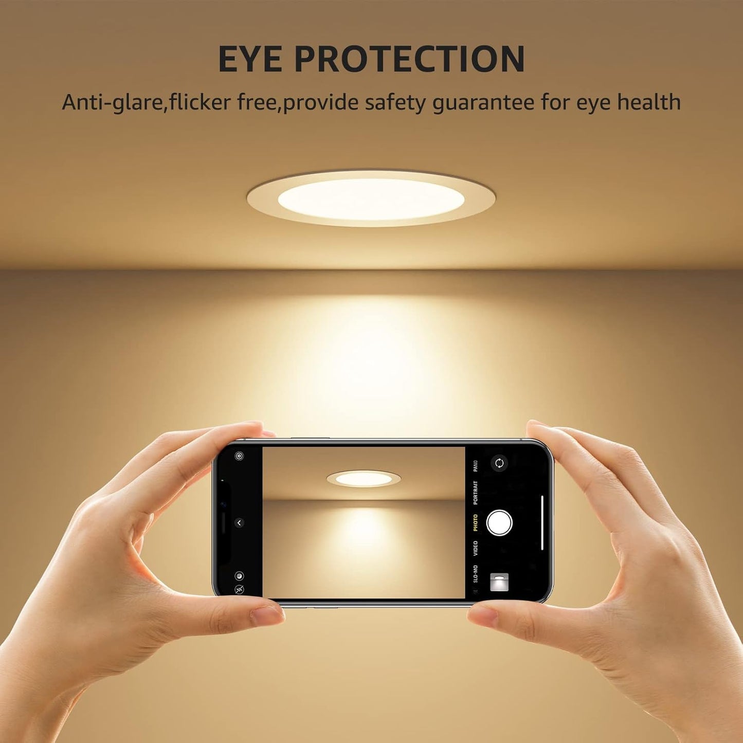 Lepro LED Pot Lights 4 Inch, 10W Dimmable Slim Recessed Lights with Junction Box, 750LM 3000K LED Ceiling Downlight for Kitchen Living Room Bedroom, Energy Star Certified, 12 Pack