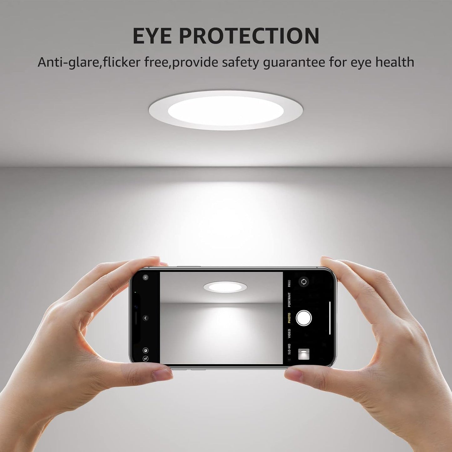 Lepro LED Pot Lights 4 Inch, 10W Dimmable Slim Recessed Lights with Junction Box, 750LM 5000K LED Ceiling Downlight for Kitchen Livingroom Bedroom, Energy Star Certified, 12 Pack