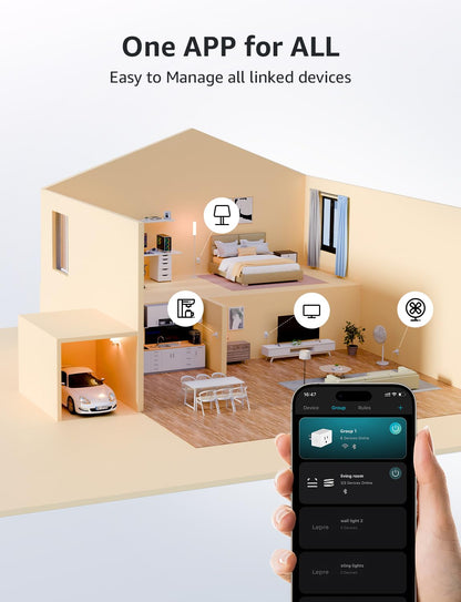 Lepro Smart Plug Mini 15A, Smart Home Wi-Fi Outlet Works with Alexa & Google Home, Schedule & Timer, Group Control, 2.4GHz WiFi Only, No Hub Required, ETL & FCC Certified, 4 Packs