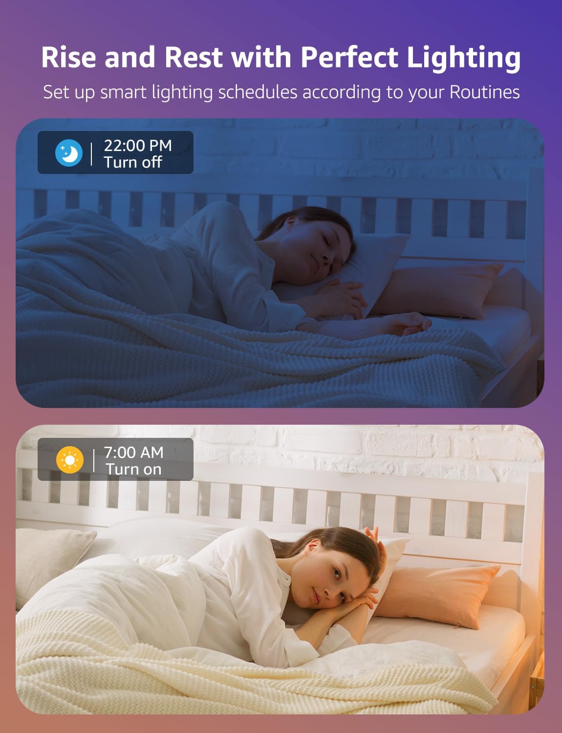 Lepro BR1 AI Smart Light Bulbs, Dimmable BR30 Bulbs, Work with Alexa & Google Home, Music Sync, RGBWW Colour Changing Light Bulb, Flood Light Bulbs, WiFi & Bluetooth Via Lepro App, LLM, E26, 4 Pack