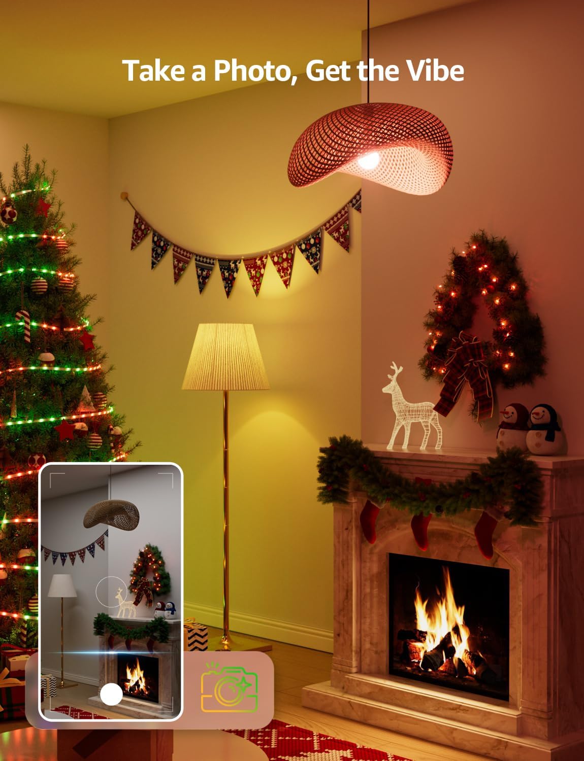 Lepro B2 AI Smart Light Bulbs, 1100LM WiFi & Bluetooth RGBWW Color Changing Light Bulb, Works with Alexa & Google Assistant, AI Voice Control, Music Sync, Via Lepro App, A19 75W Smart Bulbs, 4 Pack