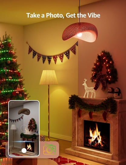 Lepro B2 AI Smart Light Bulbs, 1100LM WiFi & Bluetooth RGBWW Color Changing Light Bulb, Works with Alexa & Google Assistant, AI Voice Control, Music Sync, Via Lepro App, A19 75W Smart Bulbs, 4 Pack