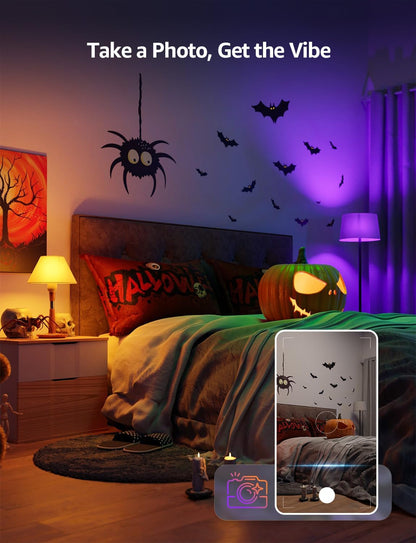 Lepro AI Smart Light Bulbs - AI Mood Recognition, Music Sync, Thousands Dynamic Scenes, Wi-Fi RGBWW Color Changing Light Bulbs, Built-in Voice Control Via Lepro App, 4 Packs