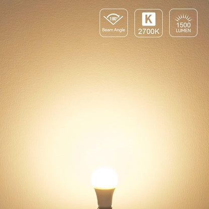 LE LED Light Bulbs, 100W Equivalent, 14W 1500lm 2700K Warm White LED Bulb, Non-dimmable Light Bulb, A19 E26 Standard Base, 10000 Hour Lifetime, 3 Packs