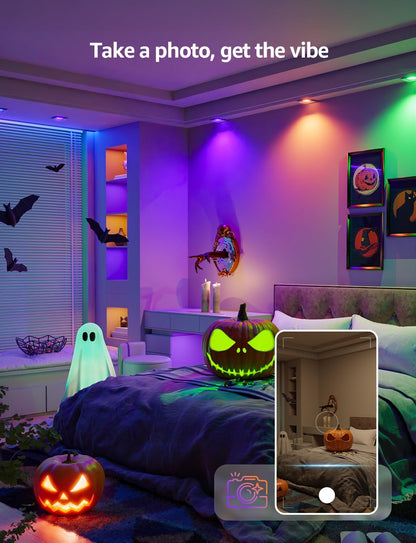 Lepro BG1 GU10 LED Bulbs, Smart Light Bulb RGBCW Dimmable Color Changing, Compatible with Alexa & Google Assistant, AI Voice Control via App, Music Sync, 2.4G WiFi Only, 4 Pack