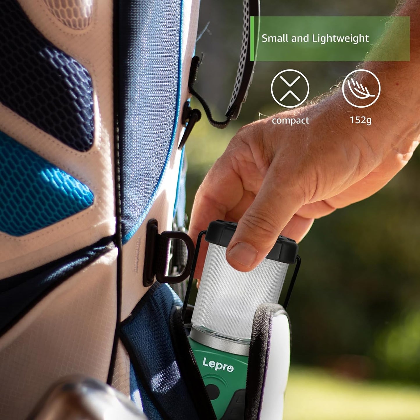 Lepro Portable LED Camping Lantern, 350LM Bright Camping Light with 4 Lighting Modes Battery Powered Camping Lamp for Outdoor, Car Camping, Tent, Power Outage, Emergency, 4-Pack