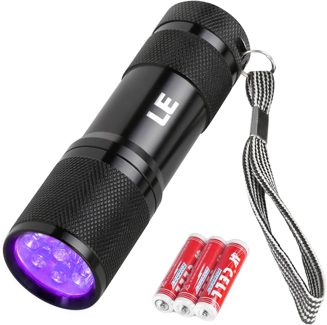 LE Ultra Violet LED Flashlight Blacklight, UV LED Flashlight, 9 LED 39 ...