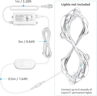 Lepro E1 AI Permanent Outdoor Lights Supply and Controller