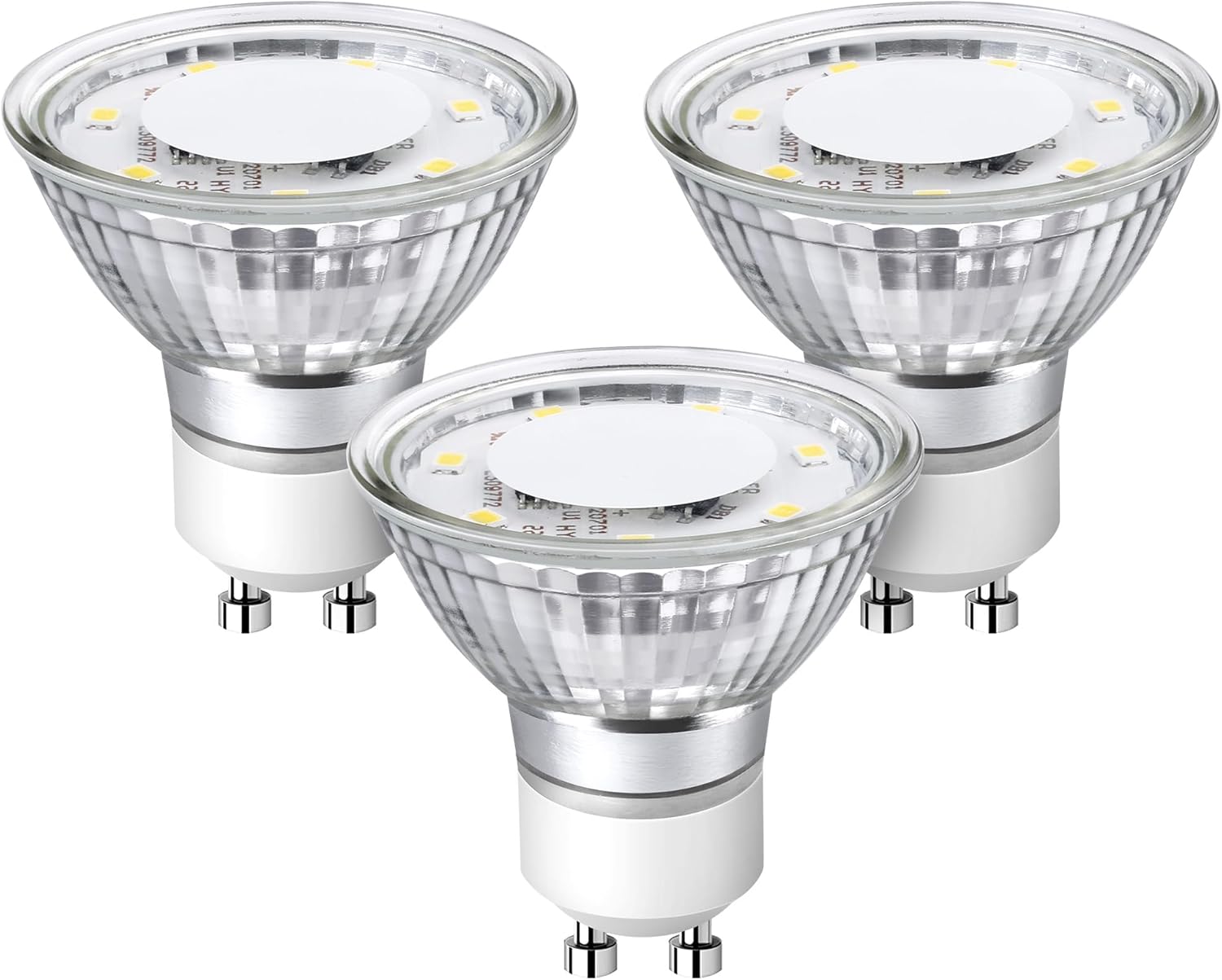 Lepro GU10 LED Bulbs Non-Dimmable, 2700K Soft Warm White GU10 Bulb 50W Halogen Equivalent, 4W PAR16 350lm LED Spotlight Bulb for Track Lighting, Kitchen, Range Hood, Living Room, Bedroom, 3 Packs