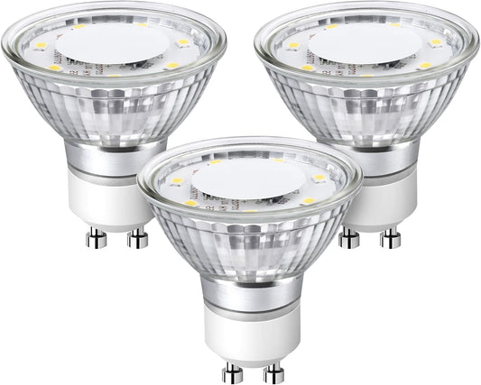 Lepro GU10 LED Bulbs Non-Dimmable, 2700K Soft Warm White GU10 Bulb 50W Halogen Equivalent, 4W PAR16 350lm LED Spotlight Bulb for Track Lighting, Kitchen, Range Hood, Living Room, Bedroom, 3 Packs