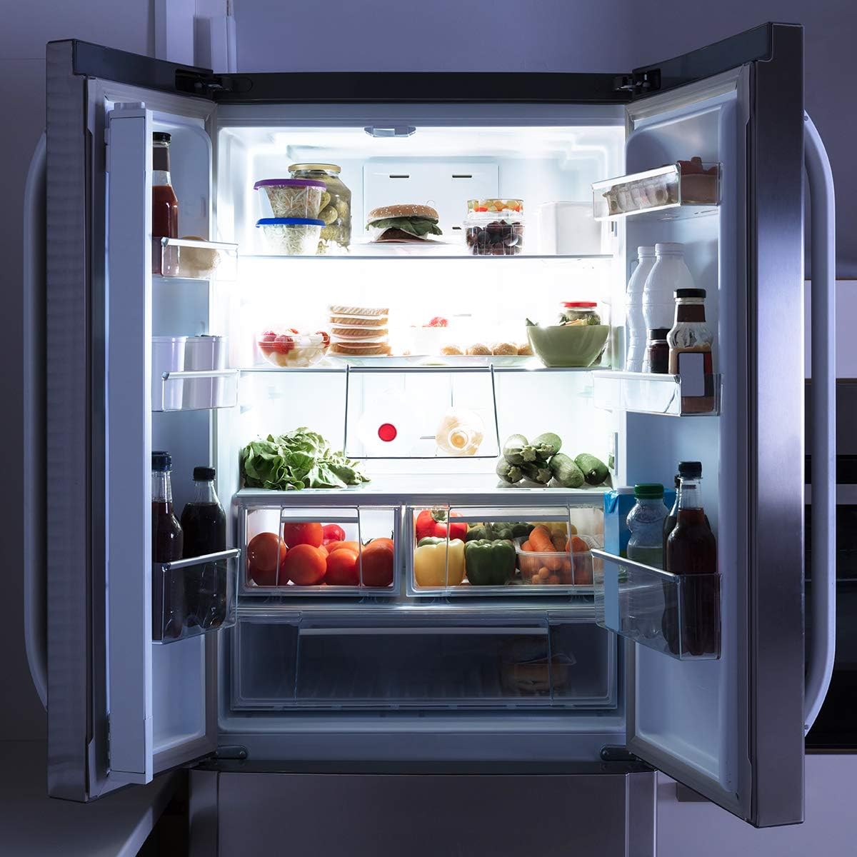 Lepro Refrigerator Light Bulb, A15 E26 Fridge Light Bulb 40W Equivalent, 5W 450lm Non-dimmable moistureproof Freezer Light Bulb, Daylight White, 2 Packs