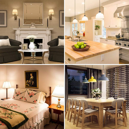 Lepro LED Light Bulbs 60 Watt Equivalent, 9W 800 Lumens Non-Dimmable, Warm White 2700K, A19 E26 Standard Medium Base, 10000 Hour Lifetime 3 Packs