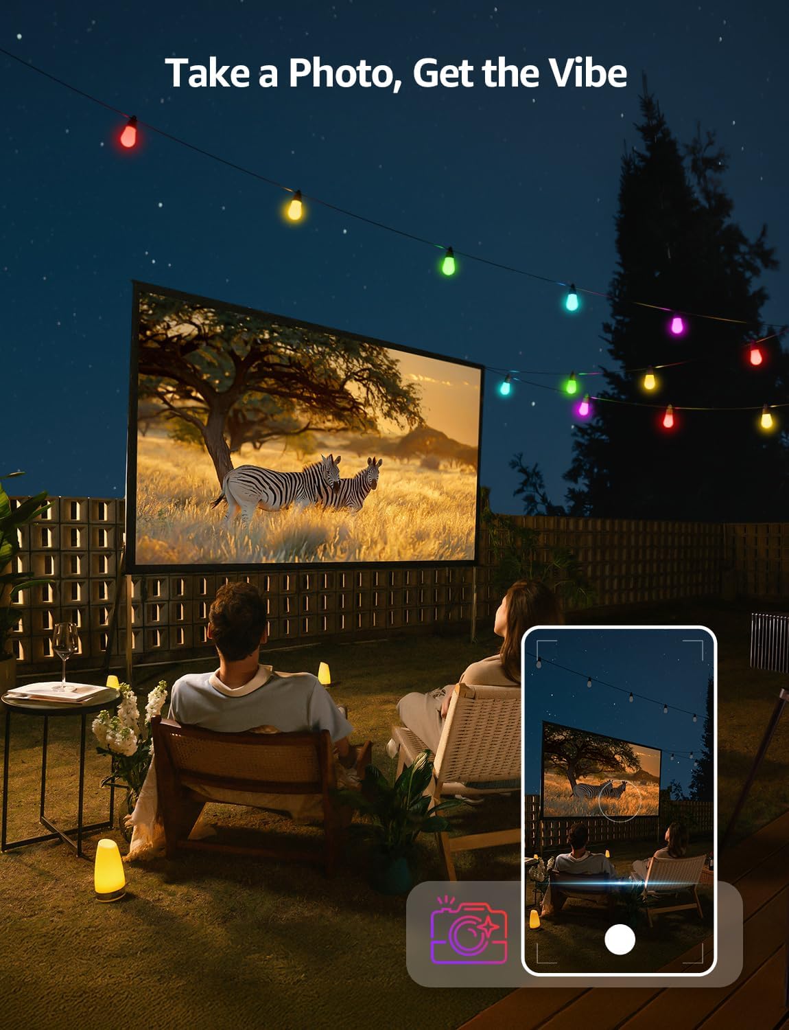 Lepro ZB1 Upgraded Version AI Smart Outdoor String Lights, 100ft RGB+IC Warm White Patio Lights, 30 Dimmable S14 LED Bulbs Outdoor Lights, Works with Alexa/Google, APP Control, 2.4GHz WiFi+Bluetooth, No Remote