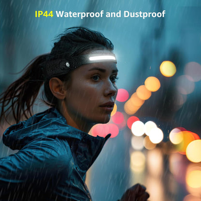 Lepro Rechargeable Headlamp, Super Bright Motion Sensor LED Head Lamp with 5 Light Modes, 230¡ã Wide Beam USB C Lampe Frontale, IP44 Waterproof Headlight for Camping, Running, Fishing, Hardhat