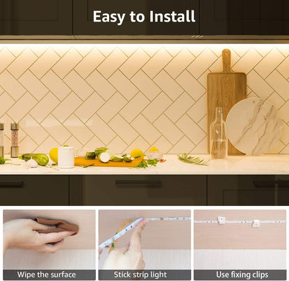 Lepro LED Strip Lights, 32.8ft 24V Dimmable and Flexible Strip Lights, 3000K Warm White, 600 Units 2835SMD Tape Light for Home, Kitchen, Bedroom, Car and More, Non Waterproof, Power Adapter Included