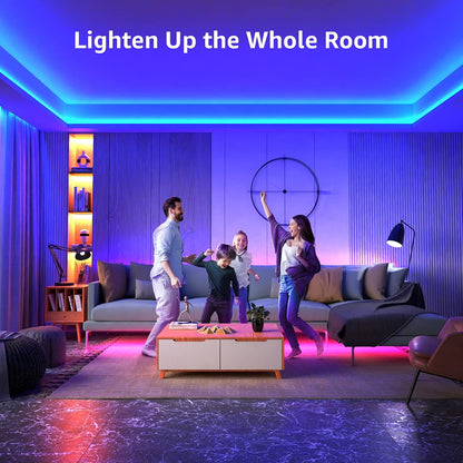 Lepro Smart LED Light Strip, 32.8FT Alexa WiFi LED Strip Sync with Music, 16 Million Colors Strip Lights for Bedroom, Home, Kitchen, TV, Party, Only Support 2.4Ghz WiFi (16.4ft*2)