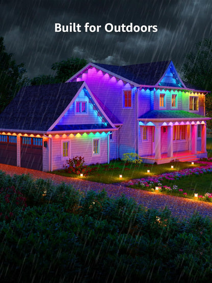 Permanent Lights Accessories Only ¨C 25 ft Permanent Outdoor Lights Single Strand Without Adapter and in-line Controller